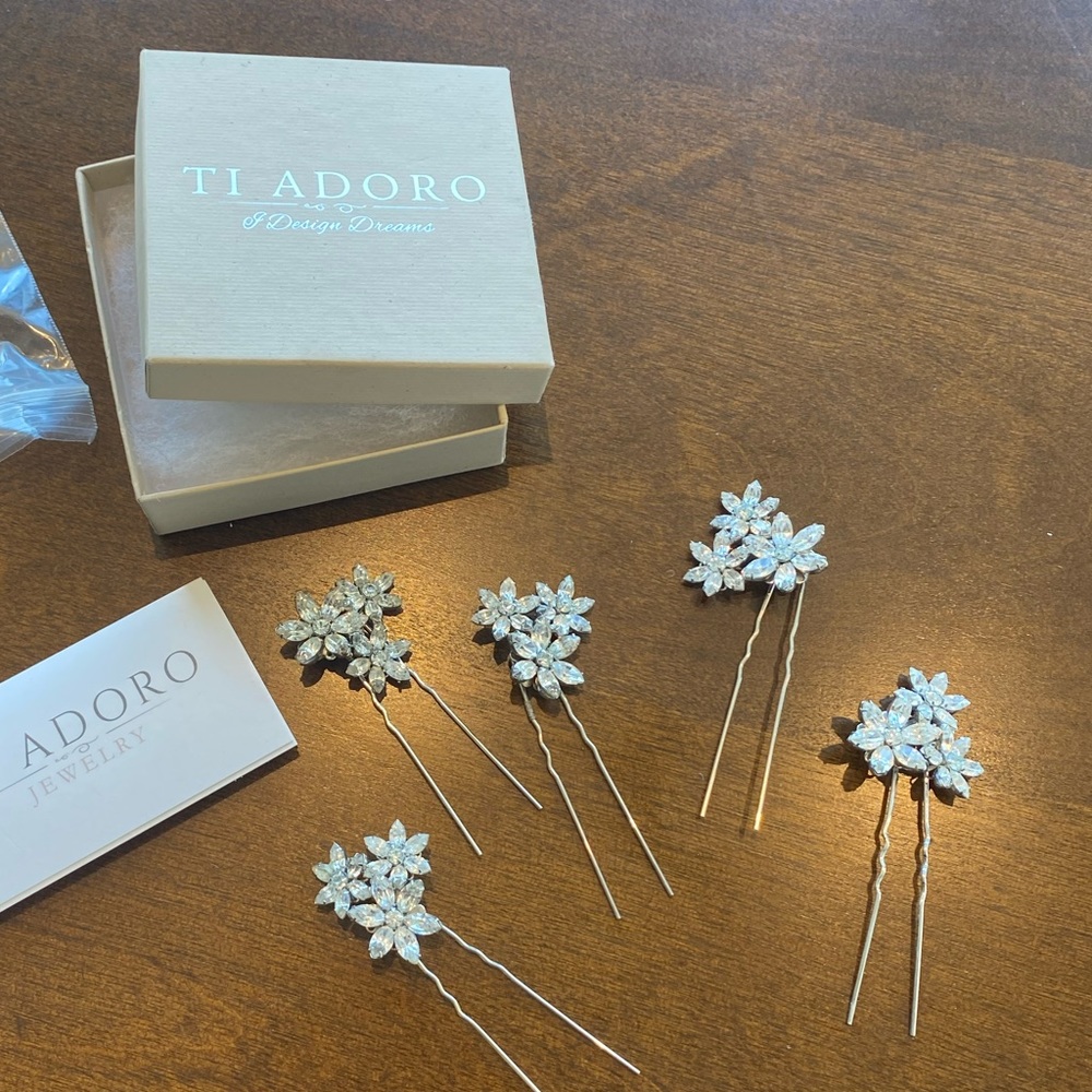 COPY - Ti Adoro Hair Clips Pins Bridal Wedding